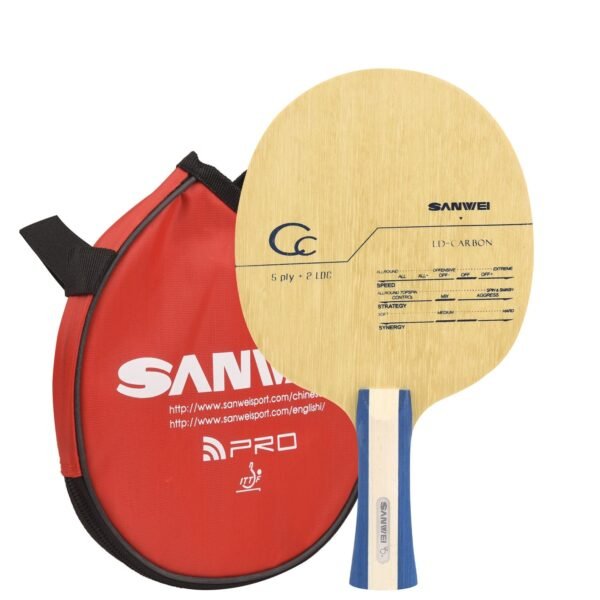 SANWEI CC LD Carbon 7 Layer Wood Table Tennis Blade