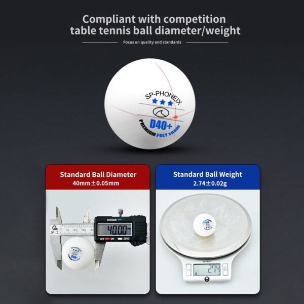 SPPHONEIX 3 Star Table Tennis Balls