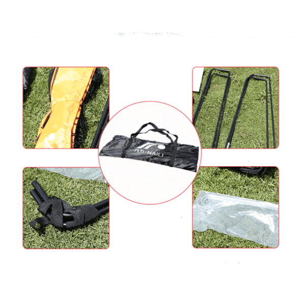 SPPHONEIX Portable Soccer Football Goal Net Kids Outdoor Training Sports 2.8M