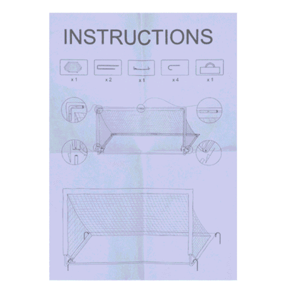 SPPHONEIX Portable Soccer Football Goal Net Kids Outdoor Training Sports 2.8M