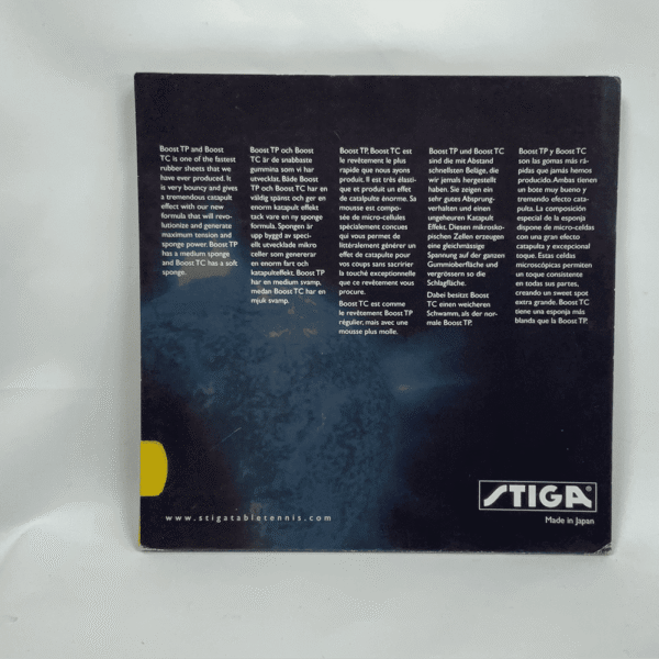 Stiga Boost TC table tennis rubber