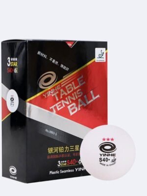YINHE-3-Star-S40-Table-Tennis-Ball-1.jpg YINHE 3-Star S40+ Table Tennis Ball 9333-S(Red) ITTF Apppoved Plastic Seamless Very Durable
