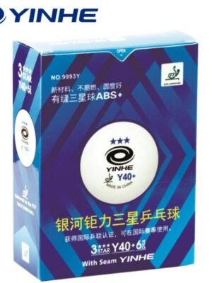 YINHE 3 Star Y40+ Table Tennis Ball 9993Y  (Blue) With Seam ITTF Approved