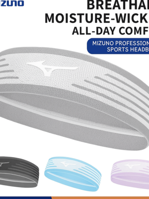MIZUNO Sports Hair Band - Antiperspirant Band, Running Sweat Dissipation Headband