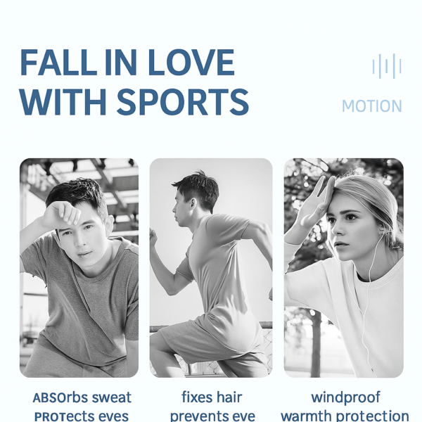 MIZUNO Sports Hair Band - Antiperspirant Band, Running Sweat Dissipation Headband