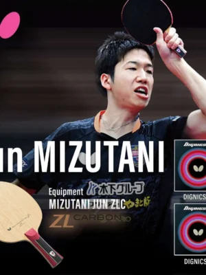 Mizutani Jun ZLC Blade with Dignics 80 Rubbers Mizutani Jun ZLC Blade with Dignics 80 Rubbers