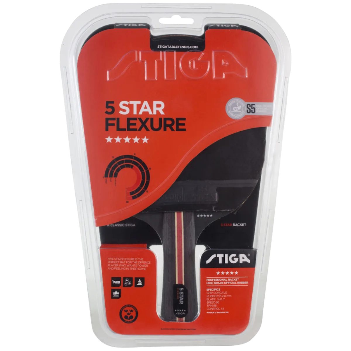Stiga 5 Star Flexure Table Tennis Racket