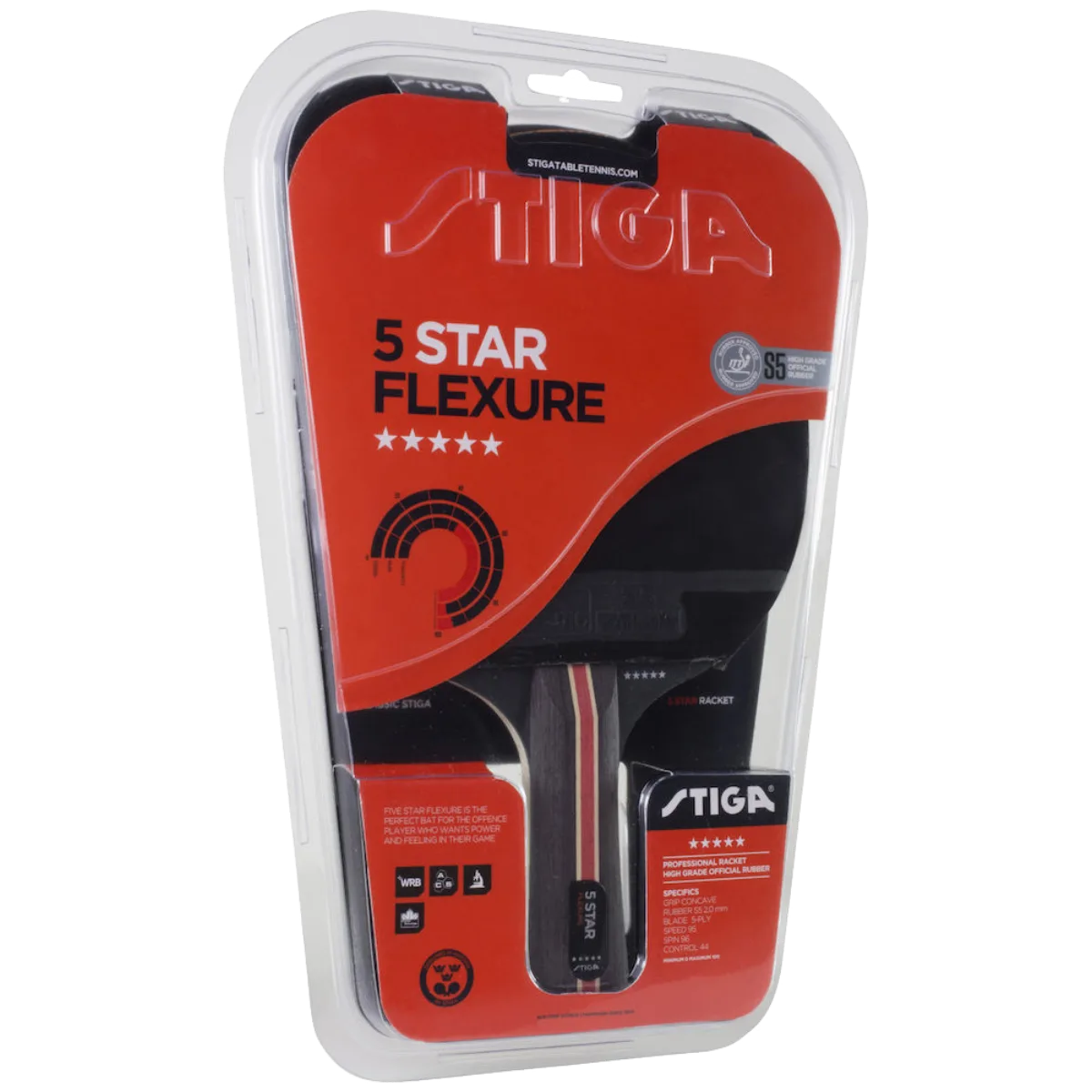 Stiga 5 Star Flexure Table Tennis Racket