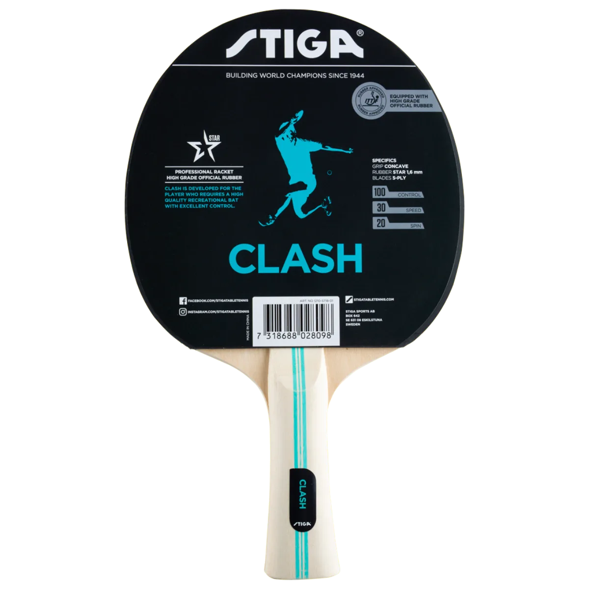 Stiga Hobby Clash Table Tennis Racket