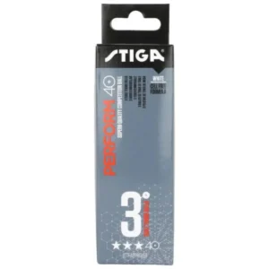 Stiga Perform 40+ 3 Star Table Tennis Balls 3pk