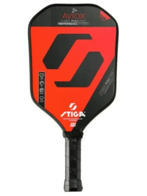 Stiga Pickelball Paddle Aviox Fiber Poly Pro – Red Stiga Pickelball Paddle Aviox Fiber Poly Pro – Red