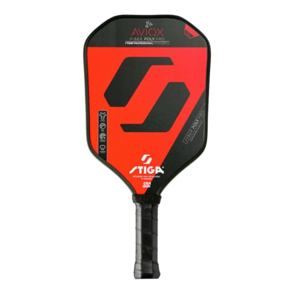 Stiga Pickelball Paddle Aviox Fiber Poly Pro – Red