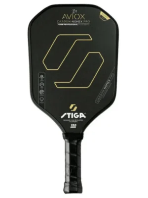 Stiga Pickleball Paddle Aviox Carbon Nomex Pro – Gold Stiga Pickleball Paddle Aviox Carbon Nomex Pro – Gold