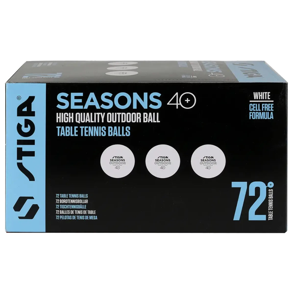 Stiga Seasons 40+ Outdoor Table Tennis Balls